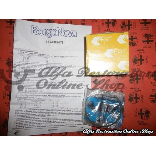 Alfa 33/145/146 1.7 IE & 1.7 16V/Carbureted Piston Rings at 87 mm (Oversize + 0.40)