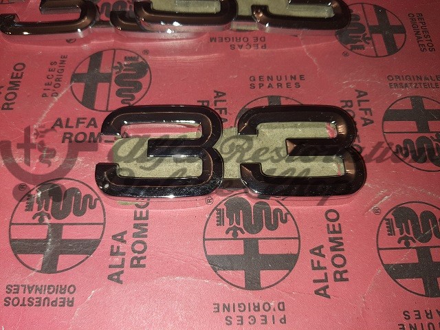Alfa 33 "33" Boot Badge