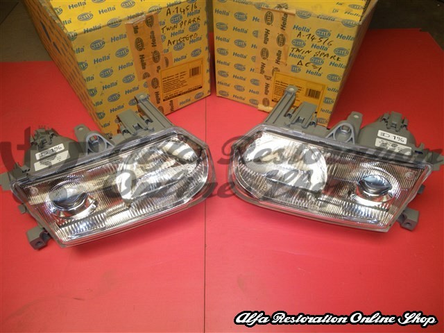 Alfa 145/146 Headlights Set For Twin Spark Models (LHD Models)