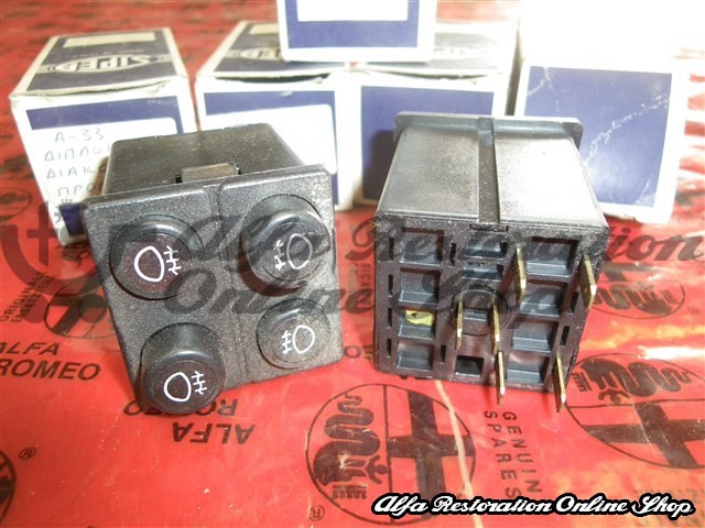Alfa 33 905 Series 1984 - 1987 Front & Rear Fog Lights Switch