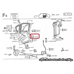 Alfasud Front & Rear Doors Window Lower Horizontal Trim Plastic Clips