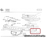 Alfasud Sprint Series 1 Front Bumper Right/Left Corner Plastic Trim