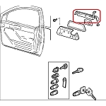 Alfa 155 Front/Rear Right Door External Handle