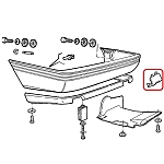 Alfa 164 Series 1/FL92/USA MY '91 Models Rear Bumper Lower Cover