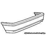 Alfa 33 907 Series Rear Bumper (ground black)