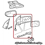Alfa 155 Right Door Rearview Mirror (RHD Vehicles/Electric/Heated/AC Sensor)