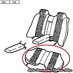 Alfa 75/Milano Rear Seats Base Fabric