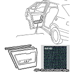 Alfa 33 Door Card - Right Rear Door