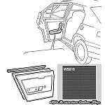 Alfa 33 Door Card - Left Rear Door