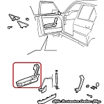 Alfa 33 907 Series Front Right Door Internal Armrest