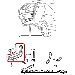 Alfa 33 907 Series Rear Left Door Internal Armrest