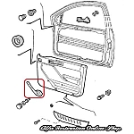 Alfa 155 Front/Rear Right Door Inner Handle Slant Trim