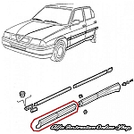 Alfa 33 907 Series Front Left Side Skirt