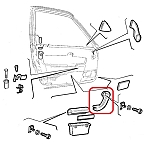 Alfa 164 Series 2/GTV & Spider Front Left Door Interior Pull Handle