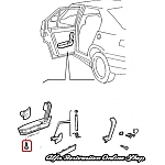 Alfa 33/145/146 Door Handle/Third Stop Light Mounting Screw
