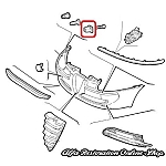 Alfa Romeo/Fiat/Lancia Front Bumper Plastic Clip