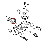 Alfa 147/156/166/GTV/Spider V6 Coolant Pipe/Lubrication O-Ring