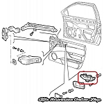 Alfa 145/146 Boxer/GAMMA 97 Front Right Door Inner Pull Handle (Door Opening)