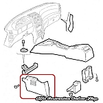 Alfa 145/146 Center Console Lower Right Air Vent