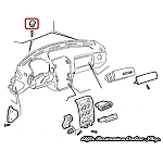 Alfa GTV/Spider Dashboard Top Right Rubber Plug