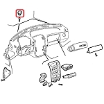Alfa GTV/Spider Dashboard Top Left Rubber Plug