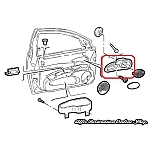 Alfa 156 Series 1 Front Left Door Interior Handle Frame
