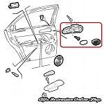 Alfa 156 Series 1 Rear Left Door Interior Handle Frame