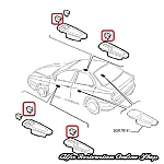 Alfa 156 Passenger Power Window Switch/Rear Power Windows (LHD/RHD Vehicles)