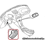 Alfa 156 Dashboard Illumination Rheostat/Dimmer/Km Reset/Headlight Angle Switch