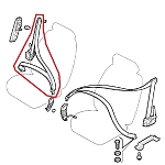 Alfa 166 Front Right Seat Belt with Pretensioner