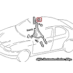 Alfa 156 Seat Belt Height Mechanism Cover