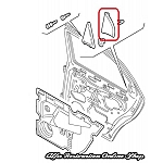 Alfa 156 Facelift Rear Right Door Interior Window Corner Cover