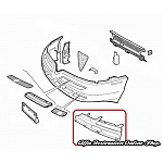Alfa GTV/Spider 916 Series Phase 2 Front Bumper Left Side Inner Grille