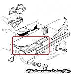 Alfa 147/GT Windscreen Wiper Grille Right Panel (RHD)