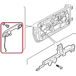 Alfa GT Left Door External Handle (RHD)
