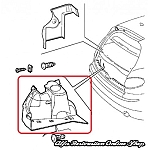 Alfa 147 Left Side Boot/Wheelarch Carpet Cover in Anthracite Grey