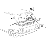 Fiat Uno Rear Parcel Shelf (Black Upholstery)