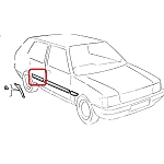 Fiat Uno Rear Right Door Trim (5 Door)