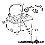 Lancia Kappa Coolant Tank with Sensor