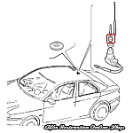 Alfa 156/Fiat Coupe Antenna Base Rubber Seal