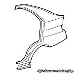 Alfa 146 (1996-2000) Left Rear Wing