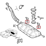 Alfa 166/Fiat Barchetta/Cinquecento/Seicento Fuel Tank Control Valve Rubber Seal