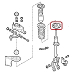 Alfa 147/156/GT Front Suspension Spring Lower Rubber Mount/Ring