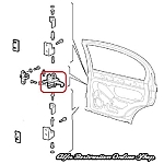 Alfa 146 Rear Left/Right Door Strap/Check