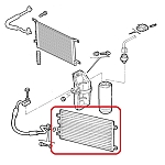 Alfa 147 Air Conditioning Condenser (non filter/dryer)