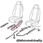 Alfa 147/GT Front Right Seat Reclining Cable (3 Door Versions)