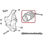 Fiat 500/Punto/Panda/Stilo,Lancia Ypsilon/Musa Air Conditioning Compressor