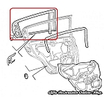 Alfa 147 Rear Left Window Frame Seal (5 Door Vehicles)