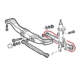 Alfa 147/156/GT Rear Suspension Rear Facing Suspension Rod