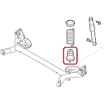 Fiat 500/Panda Rear Suspension Bump Stop Set